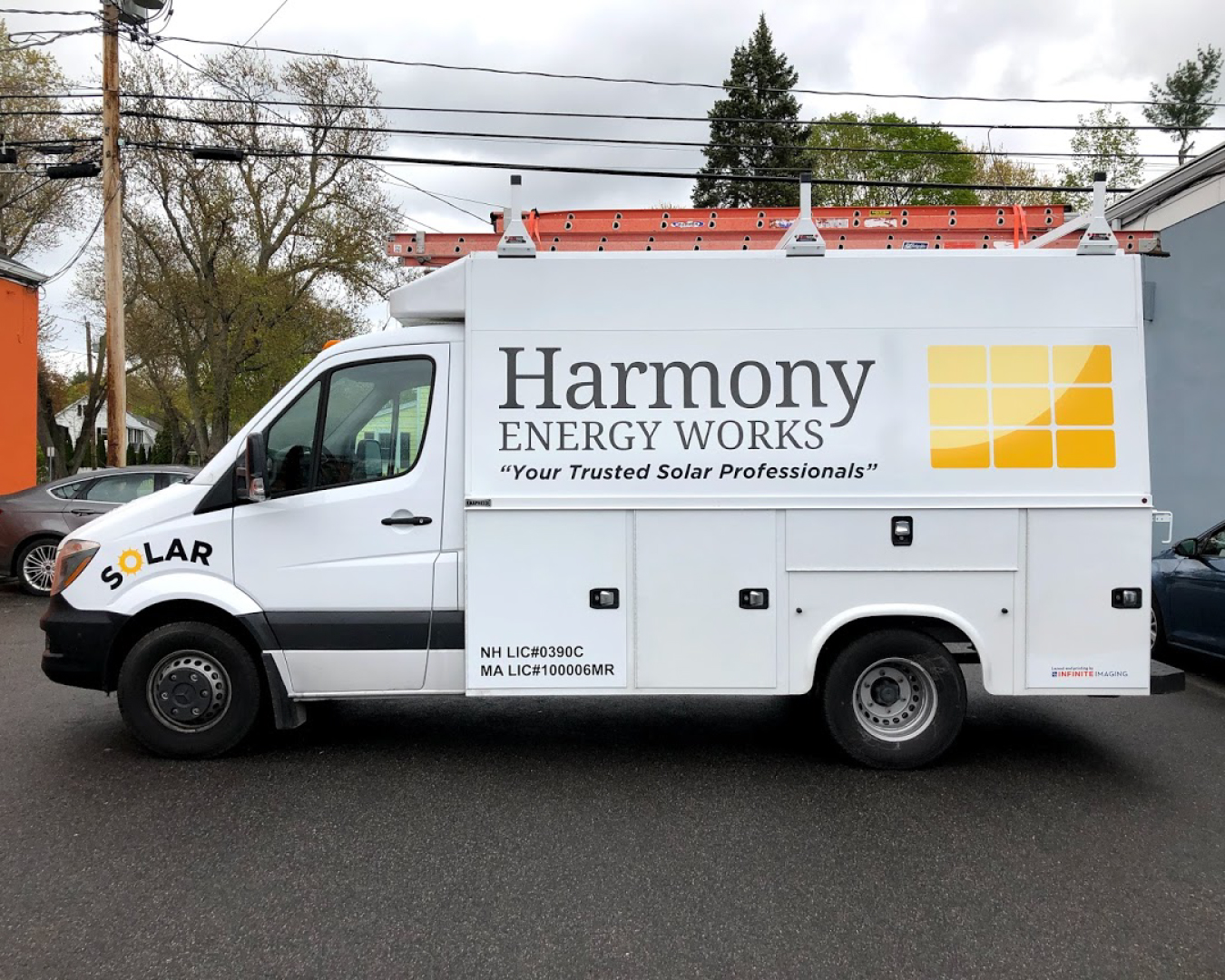 Harmony Energy Works vehicle wrap by Alphagraphics Portsmouth