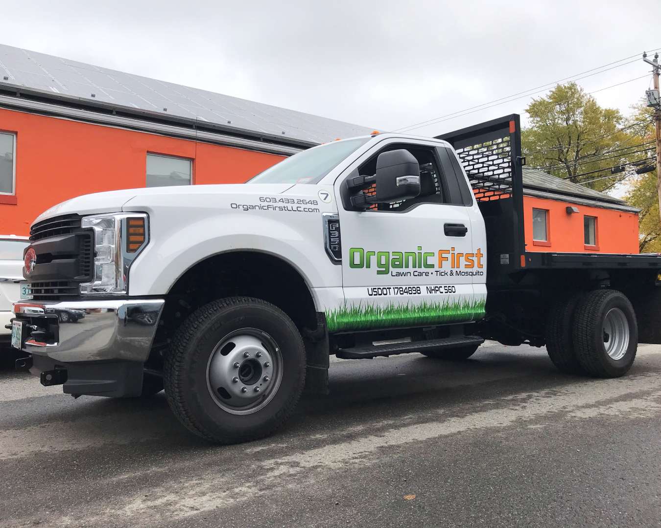Organic First Truck wrap custom designed vehicle wrap by Alphagraphics Portsmouth