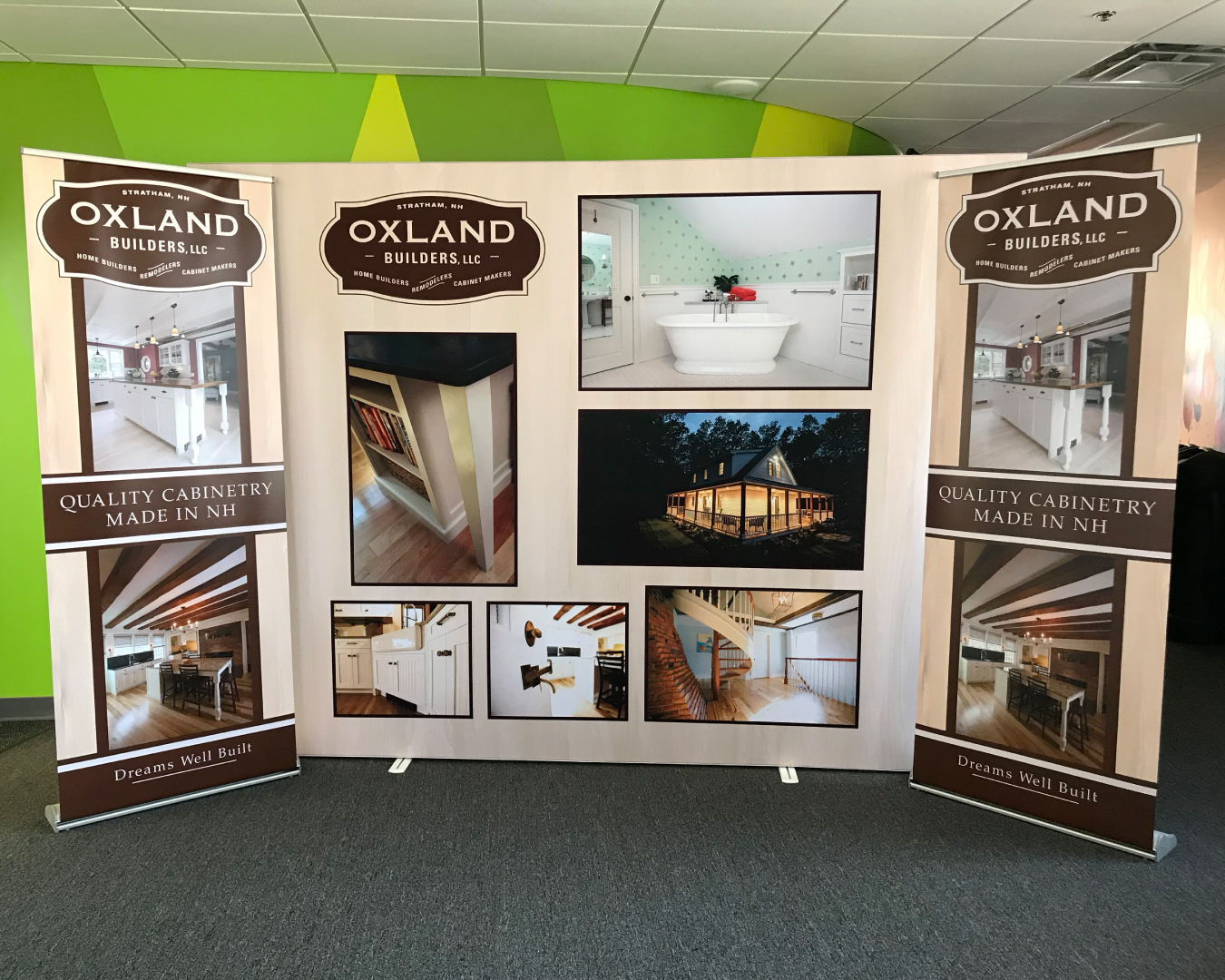Oxland Tradeshow Booth printed and designed by Alphagraphics Portsmouth