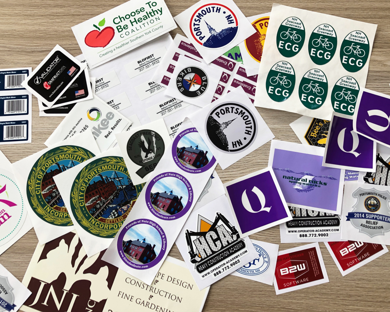 Custom cut stickers by Alphagraphics Portsmouth